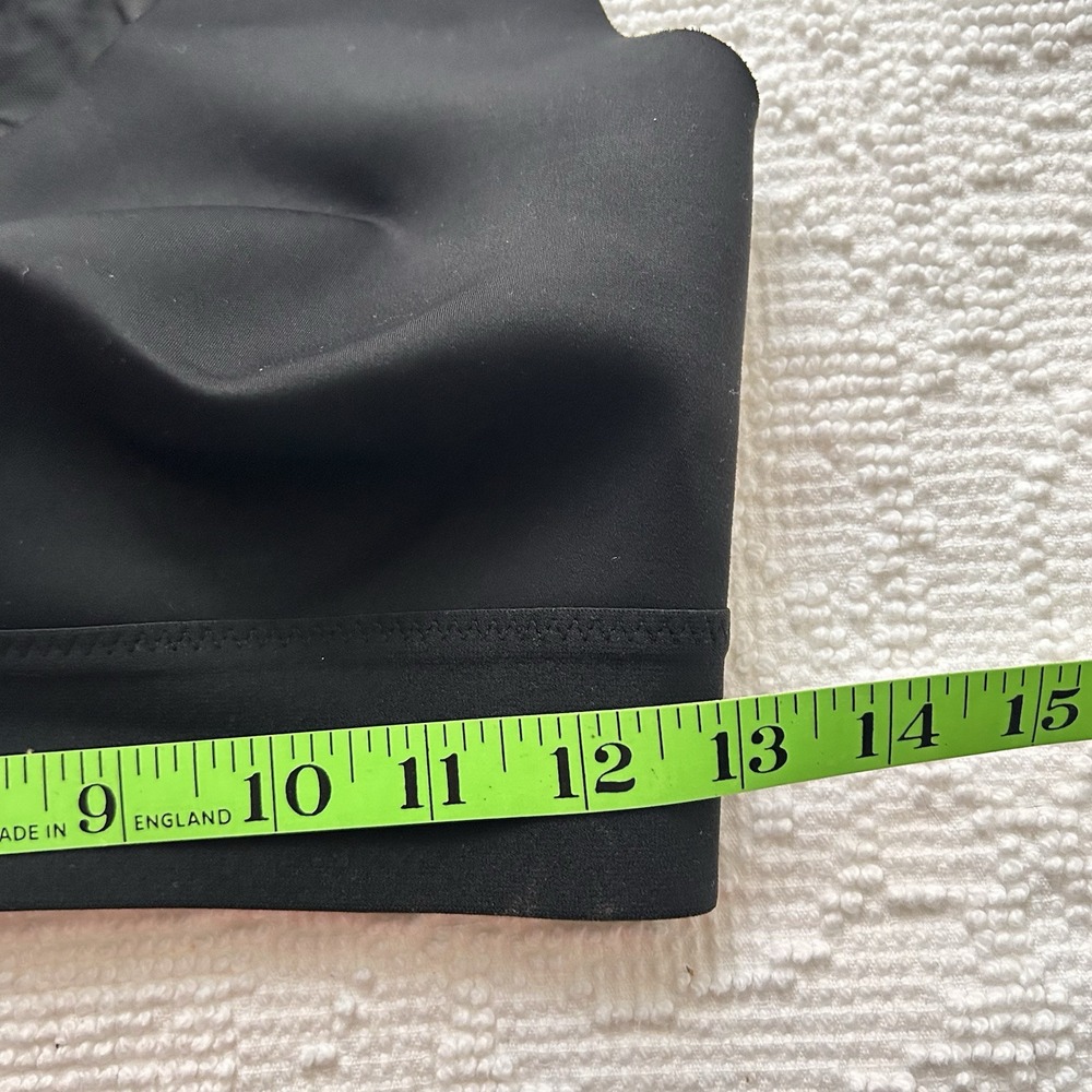 Athleta Eclipse Sports Bra Medium Impact Mesh Racerback Black Workout Size Small - Picture 4 of 4